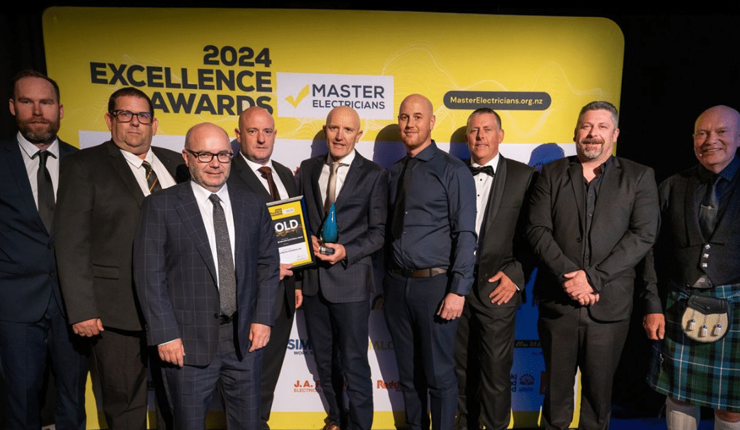 Aotea Electric Canterbury’s Award Winning Night at the 2024 Master Electrician NZ Awards for Excellence