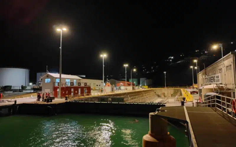 Lyttelton Dry Dock Floodlights